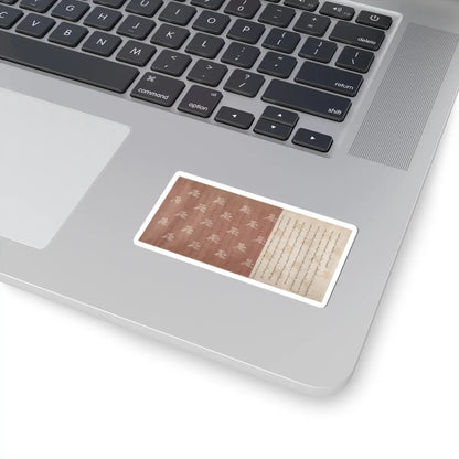 unknown - Textile for a handscroll - dated March 18, 1714 v9 - STICKER Vinyl Kiss-Cut Decal