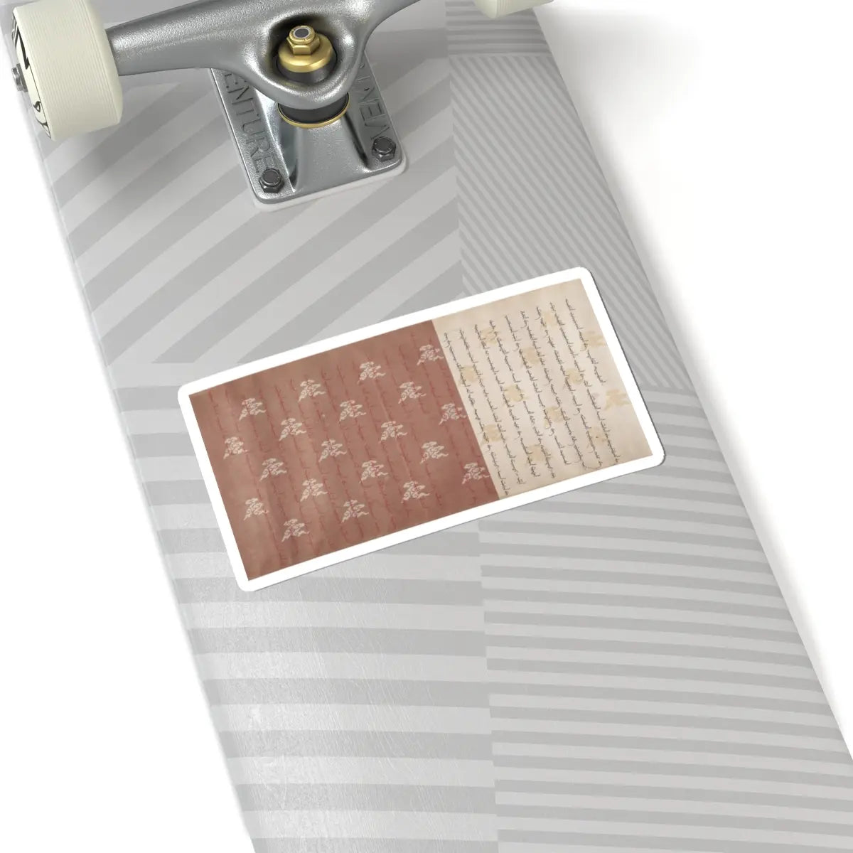 unknown - Textile for a handscroll - dated March 18, 1714 v9 - STICKER Vinyl Kiss-Cut Decal
