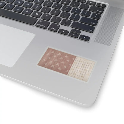 unknown - Textile for a handscroll - dated March 18, 1714 v9 - STICKER Vinyl Kiss-Cut Decal