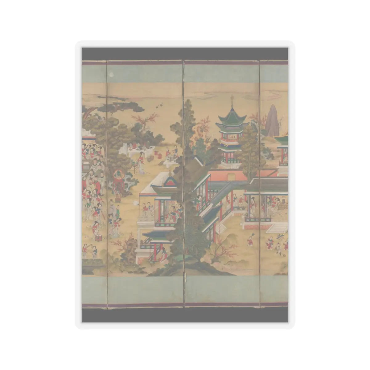 unknown - The Banquet of Guo Ziyi - late 19th century v3 - STICKER Vinyl Kiss-Cut Decal