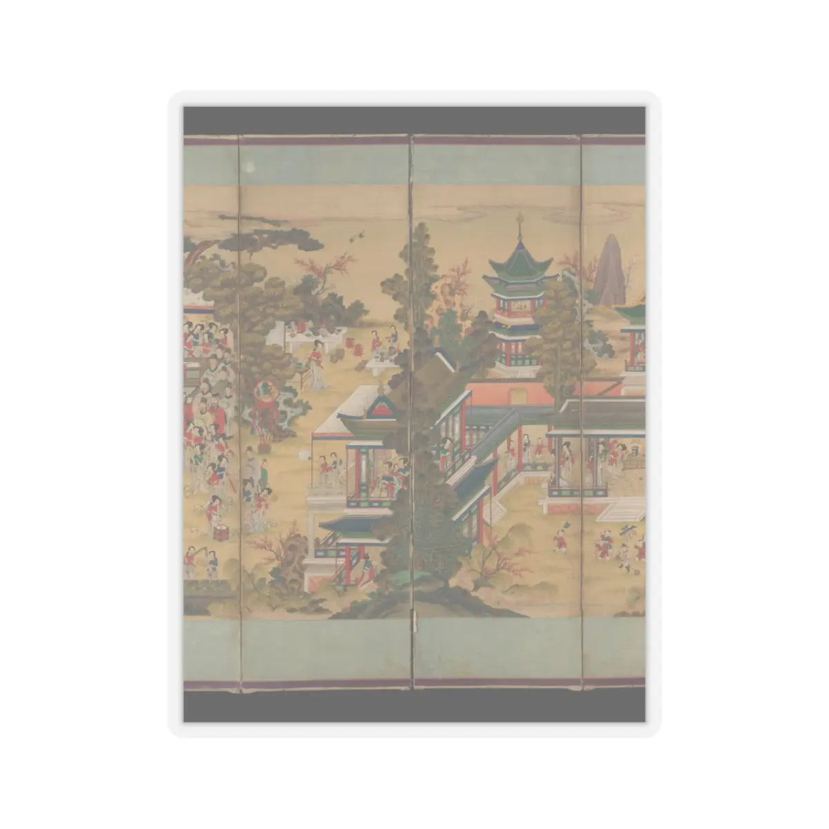 unknown - The Banquet of Guo Ziyi - late 19th century v3 - STICKER Vinyl Kiss-Cut Decal