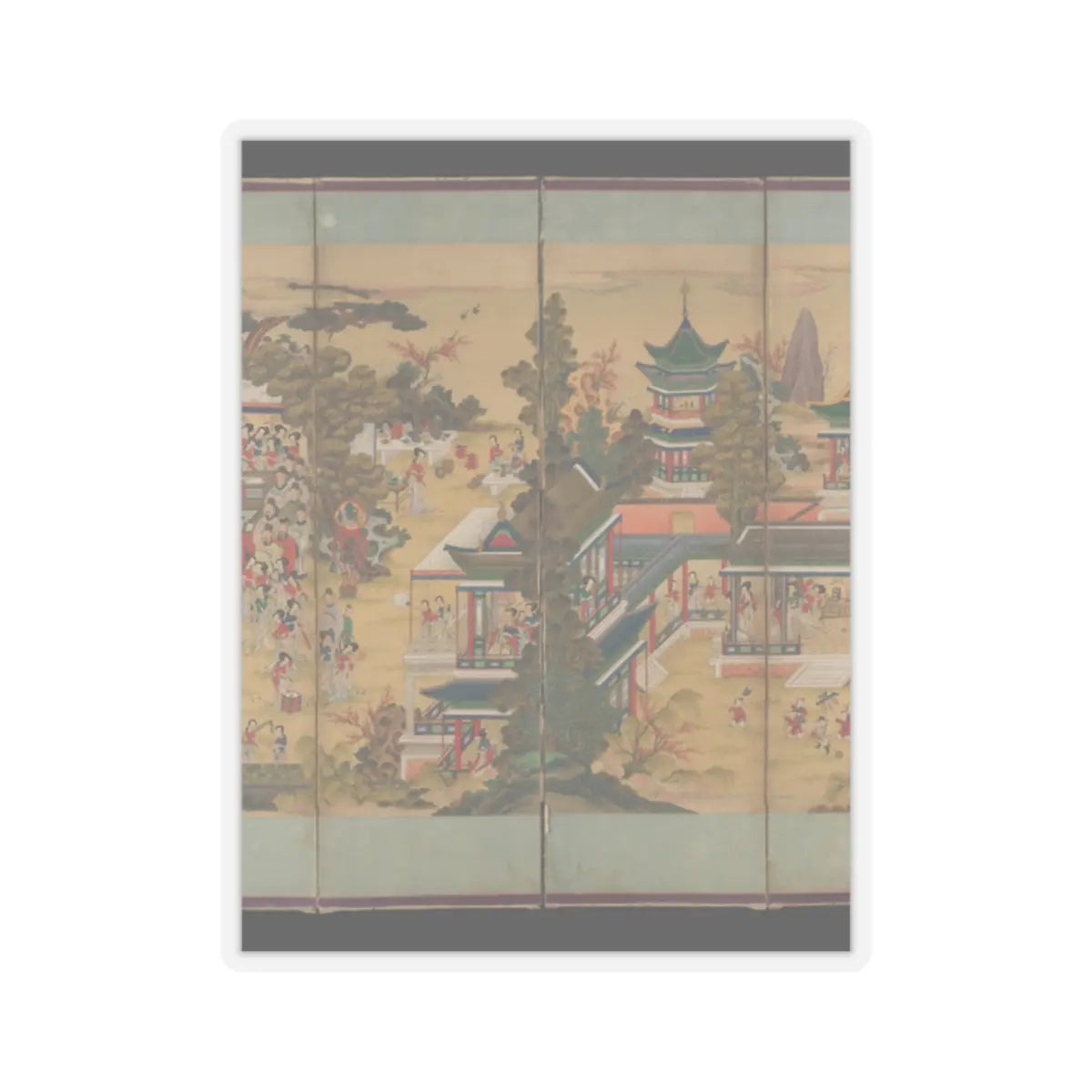unknown - The Banquet of Guo Ziyi - late 19th century v3 - STICKER Vinyl Kiss-Cut Decal