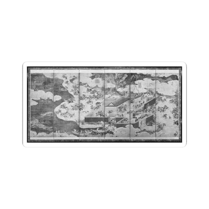 unknown - The Battle at Ichinotani, from The Tale of the Heike (Heike monogatari) - 17th century - STICKER Vinyl Kiss-Cut Decal
