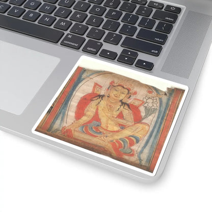 unknown - The Bodhisattva Avalokiteshvara, Folio from a dispersed Ashtasahasrika Prajnapramita - 12th century v1 - STICKER Vinyl Kiss-Cut Decal