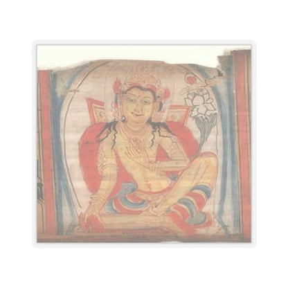 unknown - The Bodhisattva Avalokiteshvara, Folio from a dispersed Ashtasahasrika Prajnapramita - 12th century v1 - STICKER Vinyl Kiss-Cut Decal