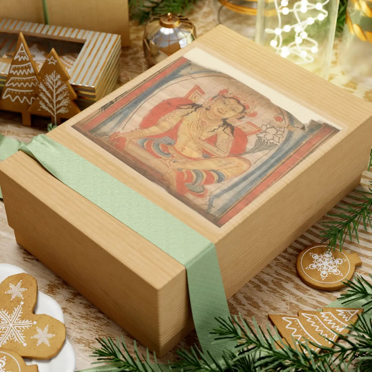 unknown - The Bodhisattva Avalokiteshvara, Folio from a dispersed Ashtasahasrika Prajnapramita - 12th century v1 - STICKER Vinyl Kiss-Cut Decal