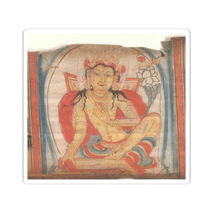 unknown - The Bodhisattva Avalokiteshvara, Folio from a dispersed Ashtasahasrika Prajnapramita - 12th century v1 - STICKER Vinyl Kiss-Cut Decal