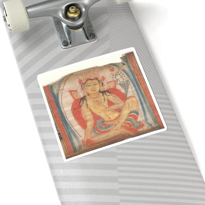 unknown - The Bodhisattva Avalokiteshvara, Folio from a dispersed Ashtasahasrika Prajnapramita - 12th century v1 - STICKER Vinyl Kiss-Cut Decal