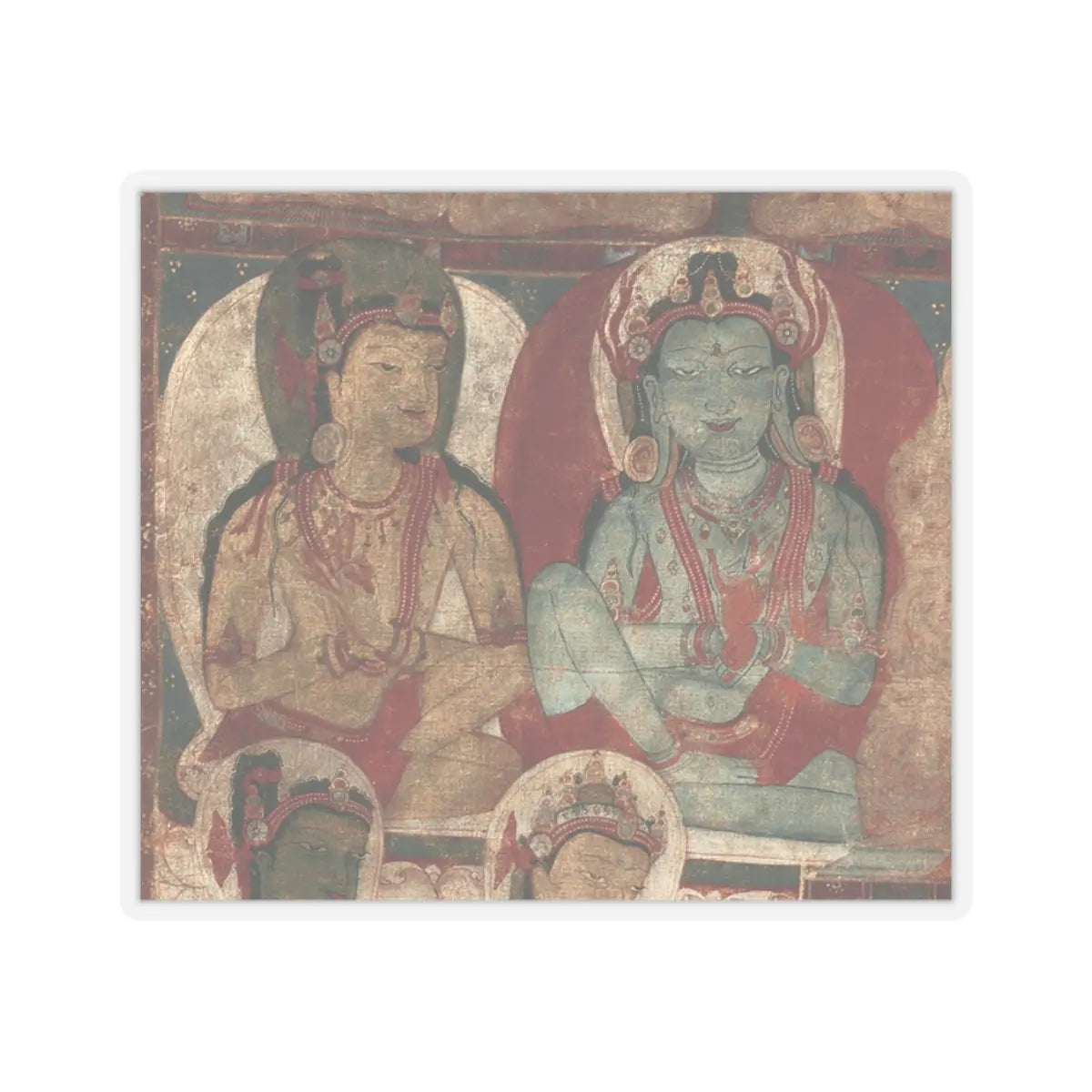 unknown - The Bodhisattva Maitreya, Buddha of the Future - 11th or early 12th century v2 - STICKER Vinyl Kiss-Cut Decal