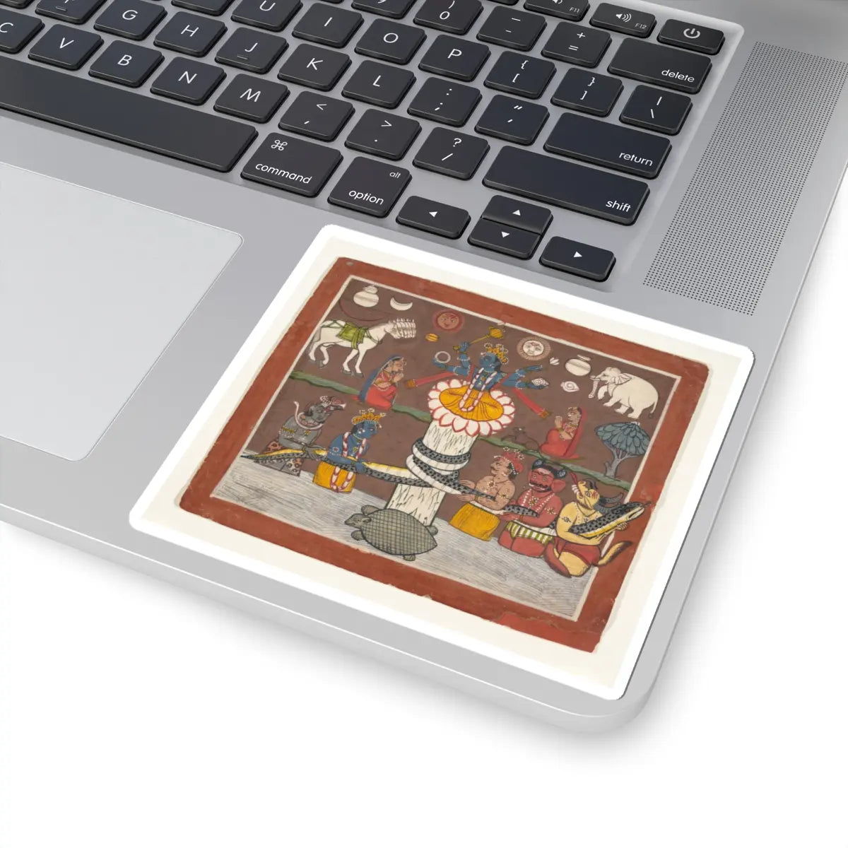 unknown - The Churning of the Ocean of Milk - ca. 1780–90 v1 - STICKER Vinyl Kiss-Cut Decal