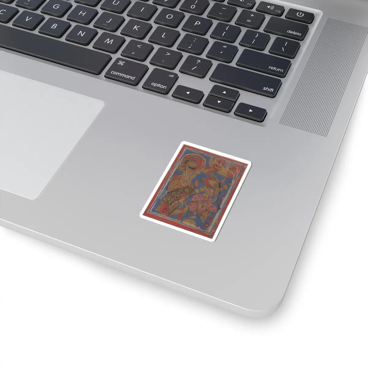 unknown - The Courtesan Kosa with the King's Charioteer- Folio from a Kalpasutra Manuscript - 15th century v1 - STICKER Vinyl Kiss-Cut Decal