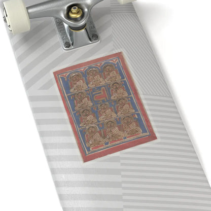 unknown - The Eleven Disciples (Ganadharas) of Mahavira- Folio from a Kalpasutra Manuscript - 15th century v1 - STICKER Vinyl Kiss-Cut Decal