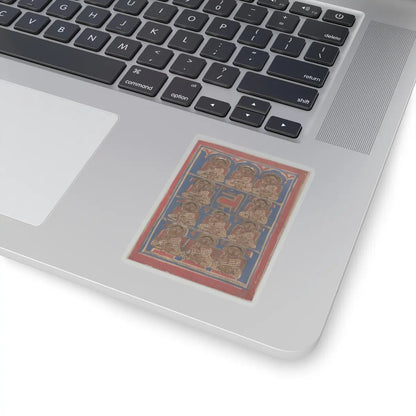 unknown - The Eleven Disciples (Ganadharas) of Mahavira- Folio from a Kalpasutra Manuscript - 15th century v1 - STICKER Vinyl Kiss-Cut Decal