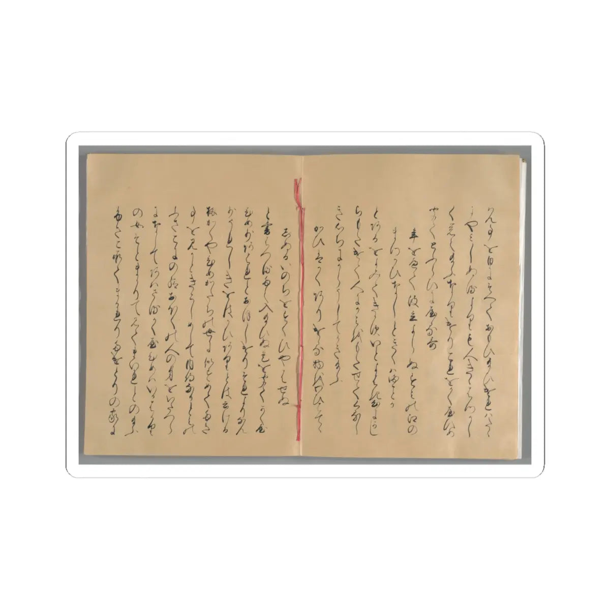 unknown - The Tale of the Bamboo Cutter - late 17th century v47 - STICKER Vinyl Kiss-Cut Decal