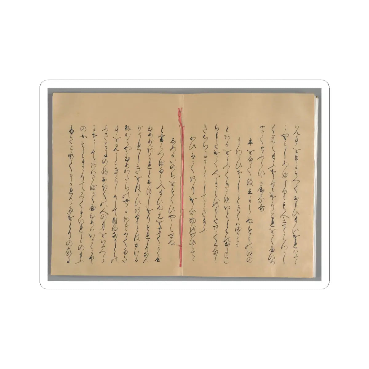 unknown - The Tale of the Bamboo Cutter - late 17th century v47 - STICKER Vinyl Kiss-Cut Decal