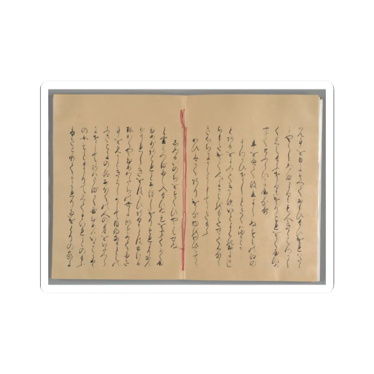 unknown - The Tale of the Bamboo Cutter - late 17th century v47 - STICKER Vinyl Kiss-Cut Decal