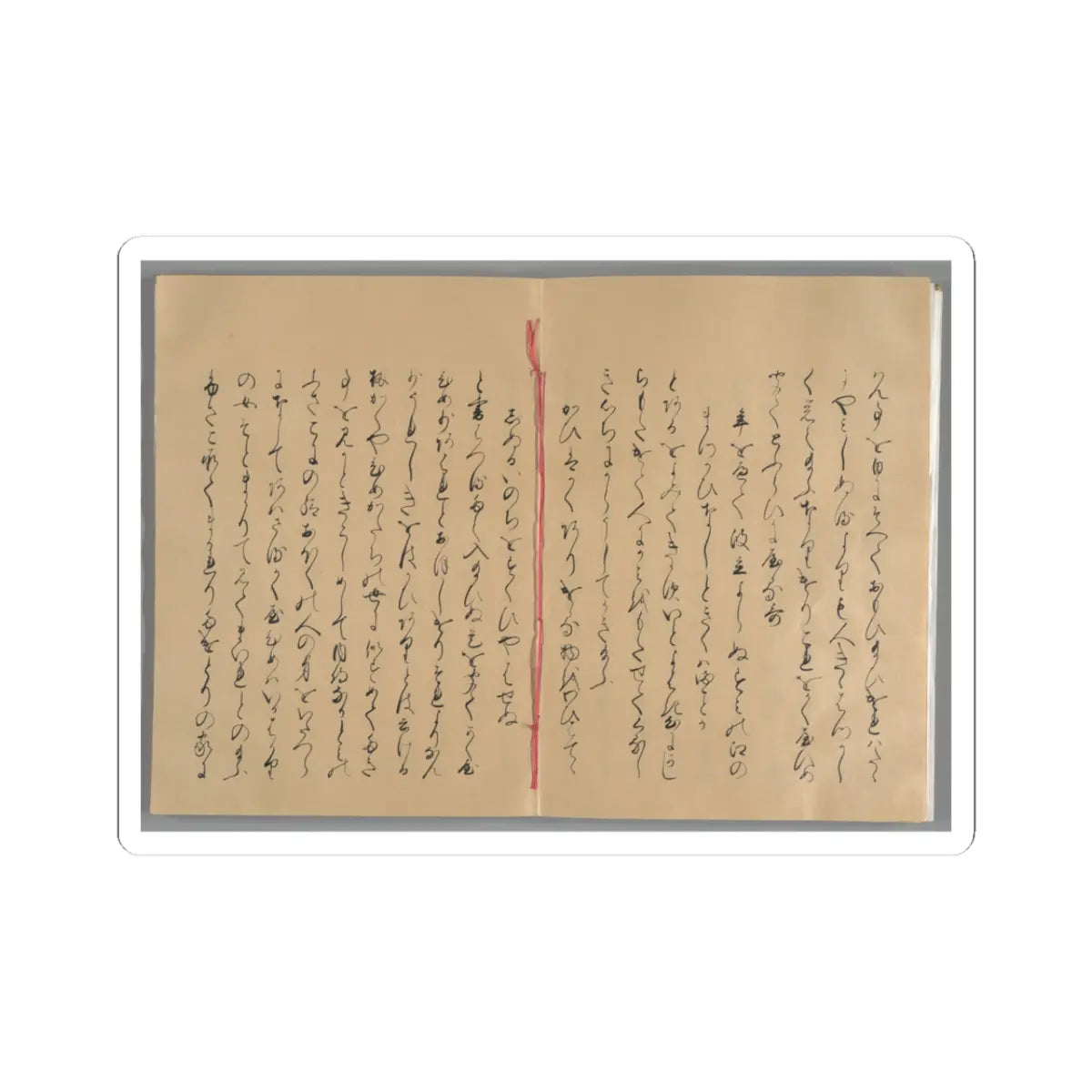 unknown - The Tale of the Bamboo Cutter - late 17th century v47 - STICKER Vinyl Kiss-Cut Decal