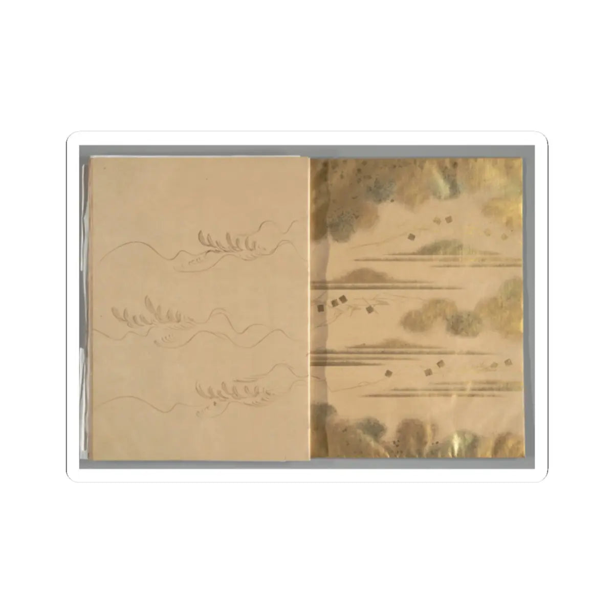 unknown - The Tale of the Bamboo Cutter - late 17th century v53 - STICKER Vinyl Kiss-Cut Decal