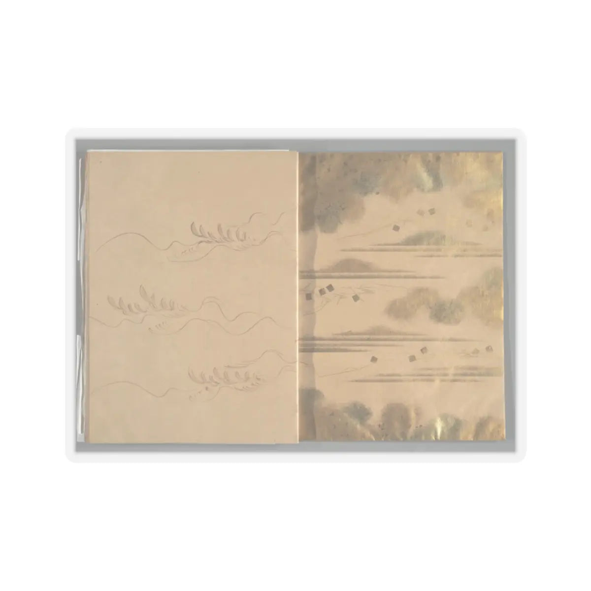 unknown - The Tale of the Bamboo Cutter - late 17th century v53 - STICKER Vinyl Kiss-Cut Decal