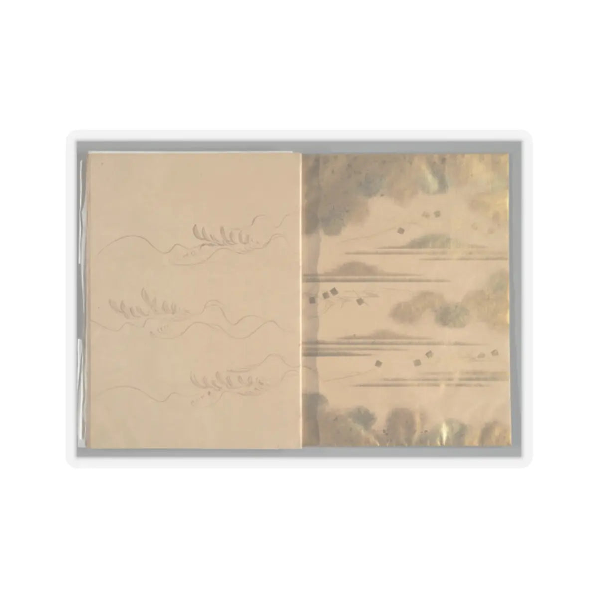 unknown - The Tale of the Bamboo Cutter - late 17th century v53 - STICKER Vinyl Kiss-Cut Decal