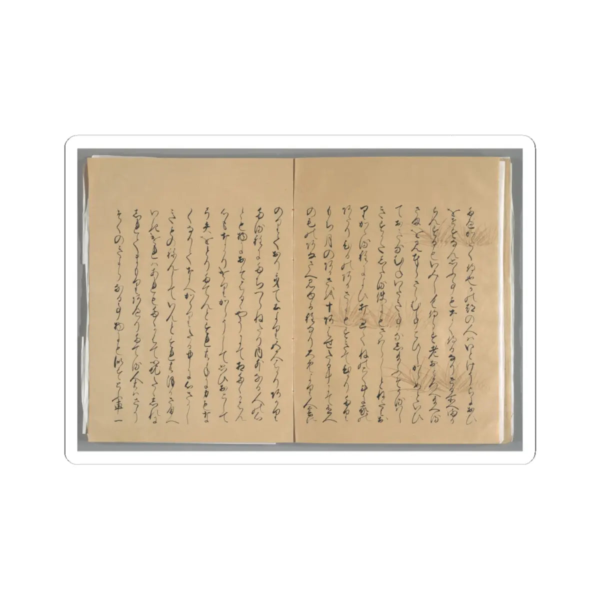 unknown - The Tale of the Bamboo Cutter - late 17th century v68 - STICKER Vinyl Kiss-Cut Decal
