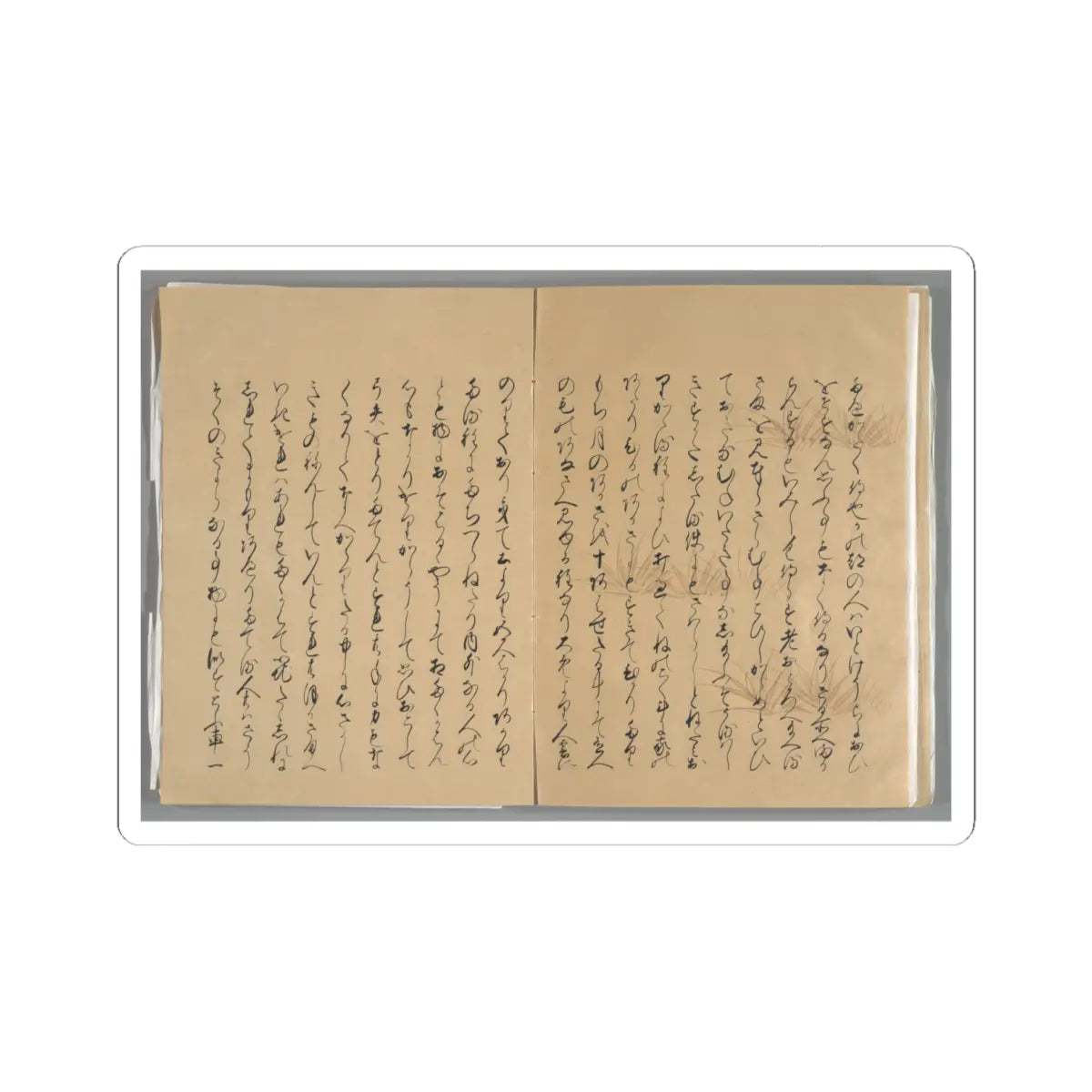unknown - The Tale of the Bamboo Cutter - late 17th century v68 - STICKER Vinyl Kiss-Cut Decal