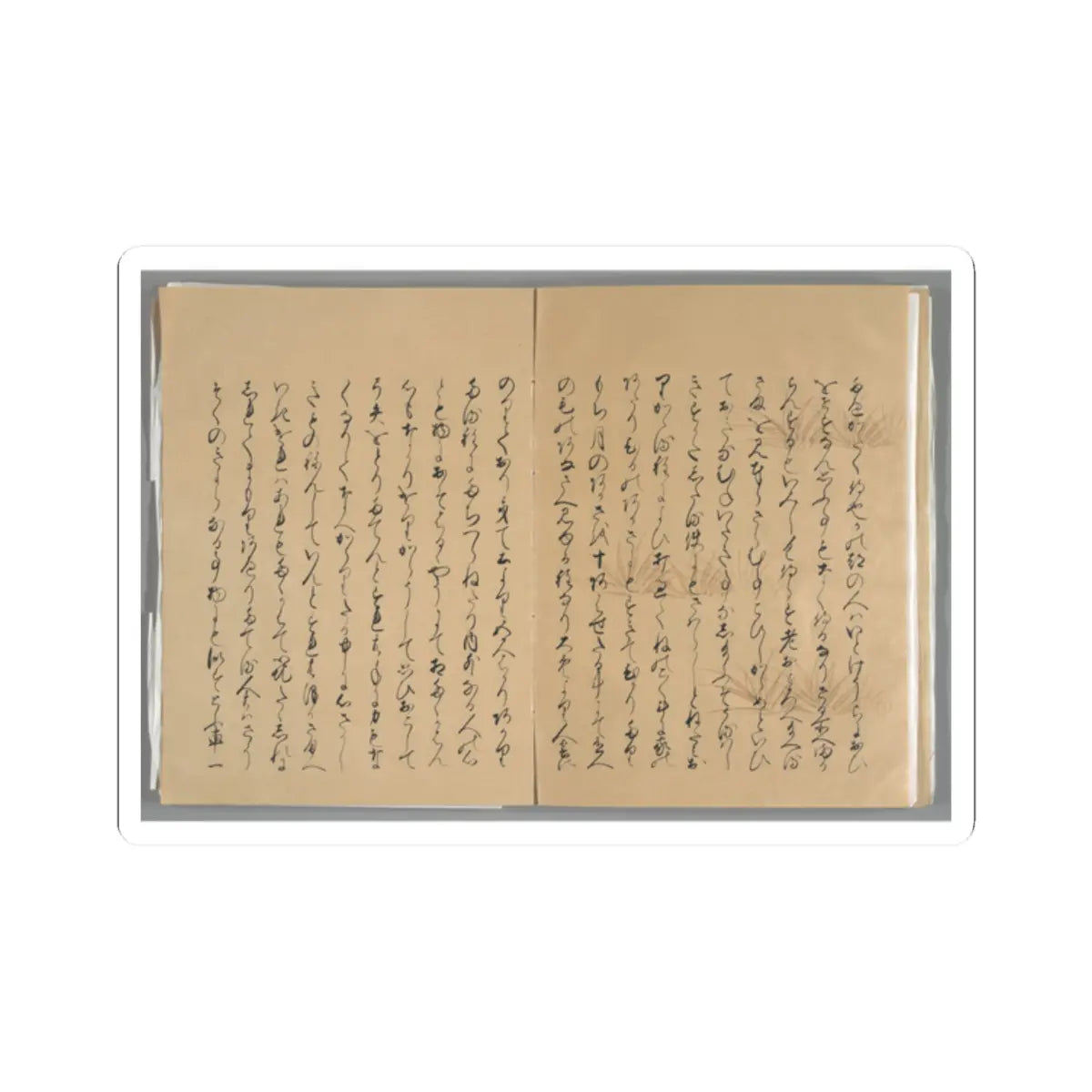 unknown - The Tale of the Bamboo Cutter - late 17th century v68 - STICKER Vinyl Kiss-Cut Decal