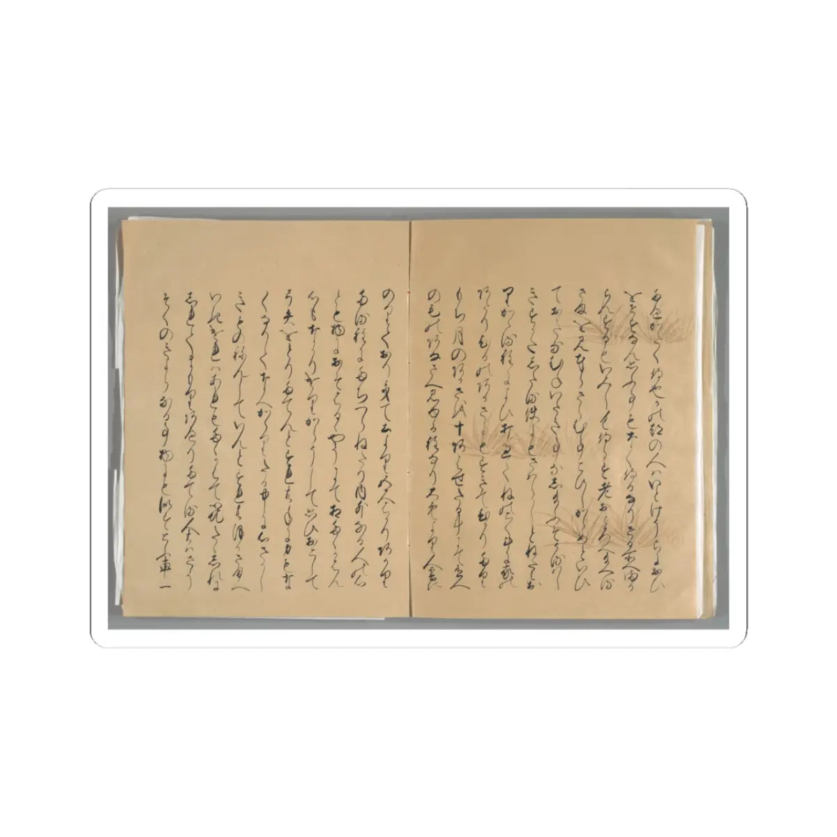 unknown - The Tale of the Bamboo Cutter - late 17th century v68 - STICKER Vinyl Kiss-Cut Decal