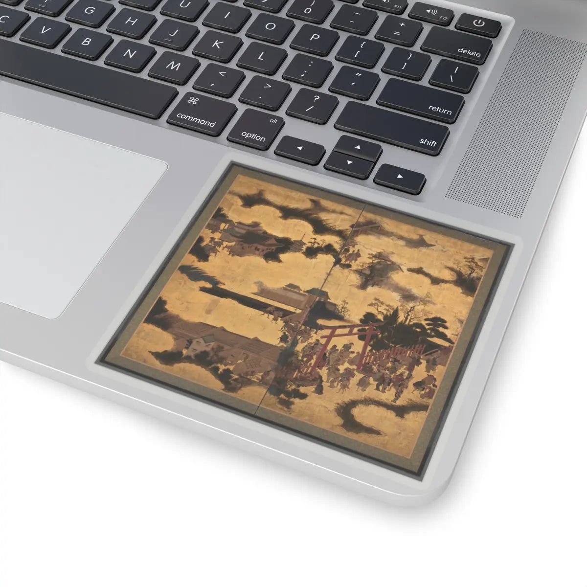 unknown - The Torii Gate of Gion Shrine - early 17th century v1 - STICKER Vinyl Kiss-Cut Decal