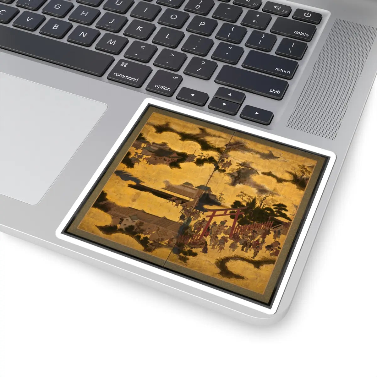 unknown - The Torii Gate of Gion Shrine - early 17th century v1 - STICKER Vinyl Kiss-Cut Decal