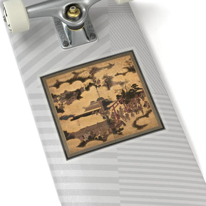 unknown - The Torii Gate of Gion Shrine - early 17th century v1 - STICKER Vinyl Kiss-Cut Decal