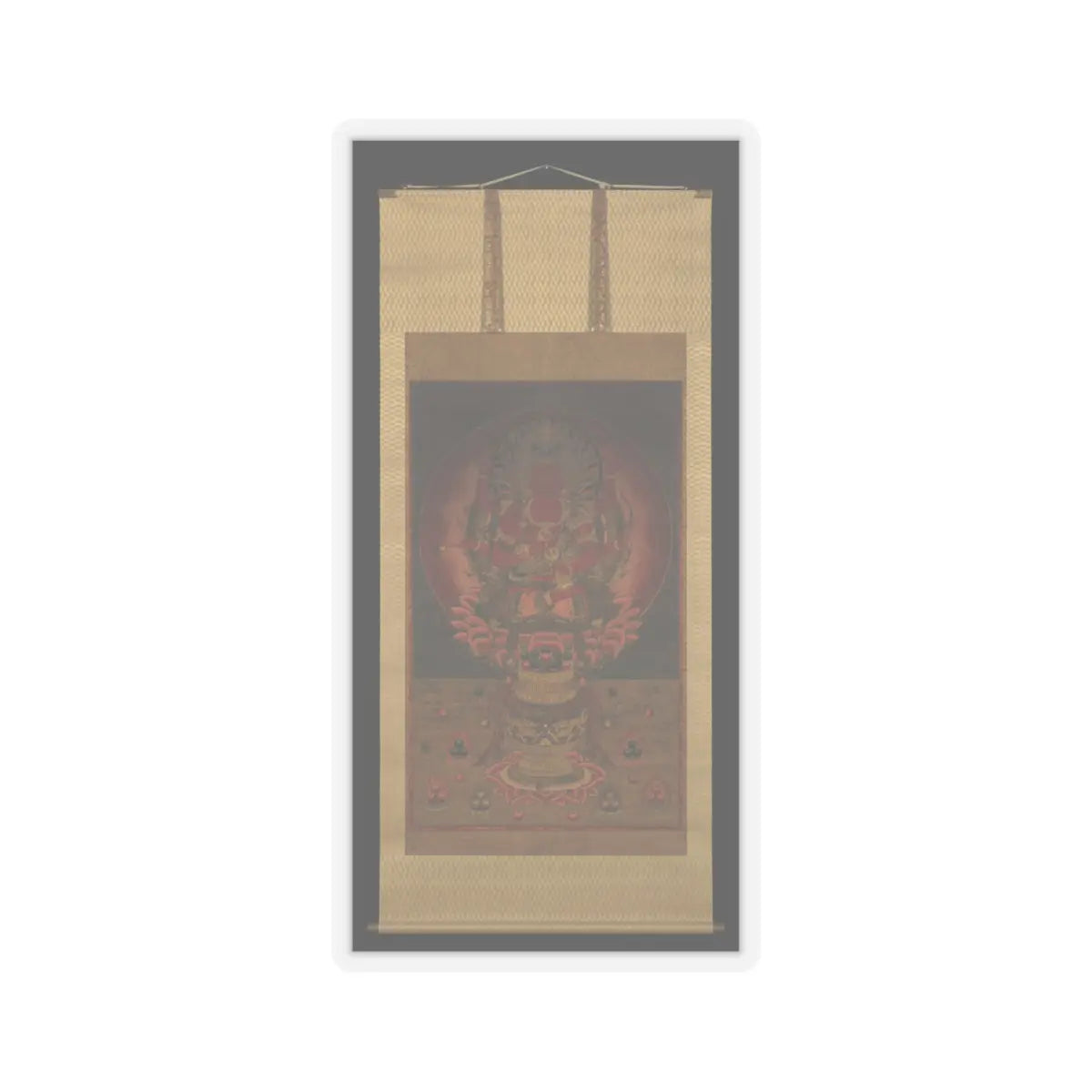 unknown - The Wisdom King Aizen (Aizen Myōō) - 14th century v2 - STICKER Vinyl Kiss-Cut Decal