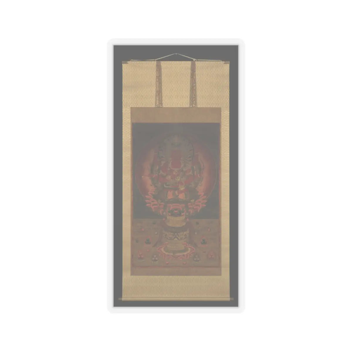 unknown - The Wisdom King Aizen (Aizen Myōō) - 14th century v2 - STICKER Vinyl Kiss-Cut Decal