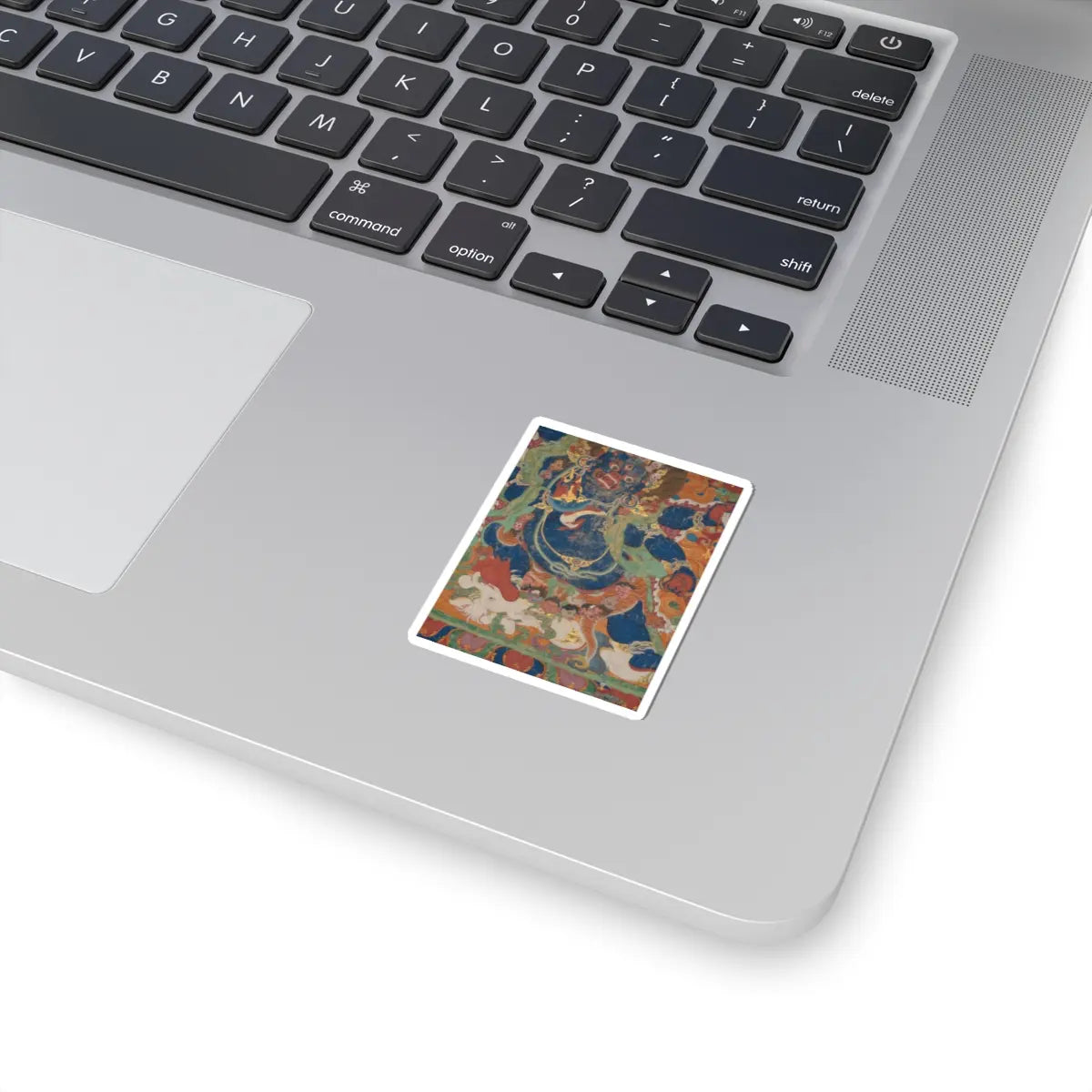 unknown - The Wrathful Protector Mahakala, Tantric Protective Form of Avalokiteshvara - early 18th century v15 - STICKER Vinyl Kiss-Cut Decal