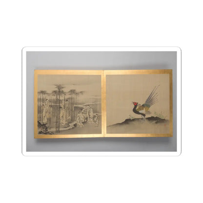 unknown - Thirty paintings of birds, flowers and landscape - late 18th century v11 - STICKER Vinyl Kiss-Cut Decal