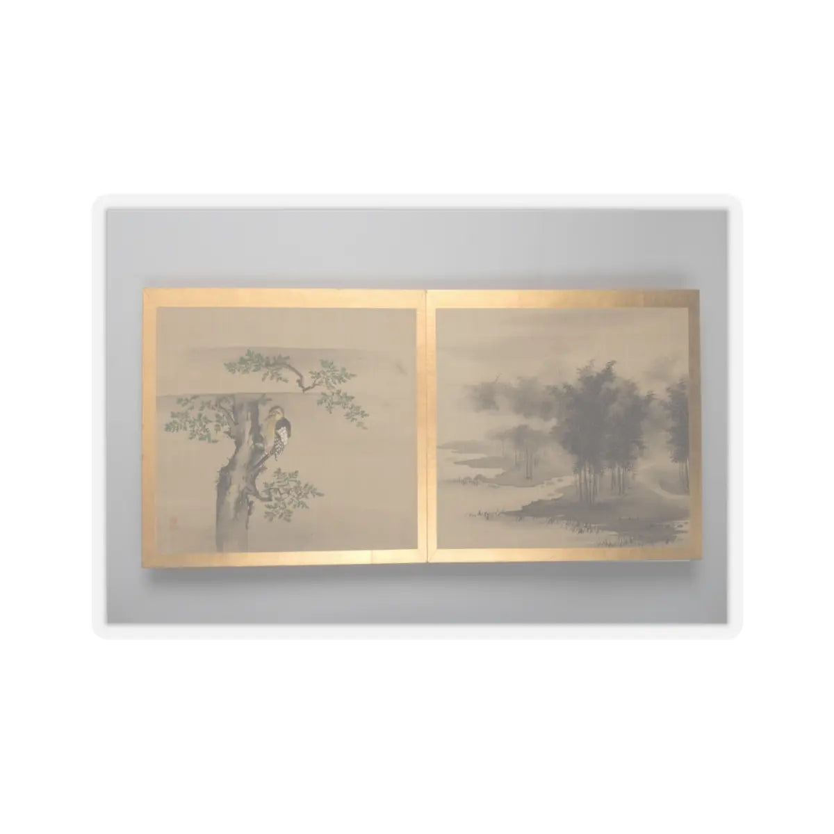 unknown - Thirty paintings of birds, flowers and landscape - late 18th century v12 - STICKER Vinyl Kiss-Cut Decal
