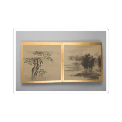 unknown - Thirty paintings of birds, flowers and landscape - late 18th century v12 - STICKER Vinyl Kiss-Cut Decal