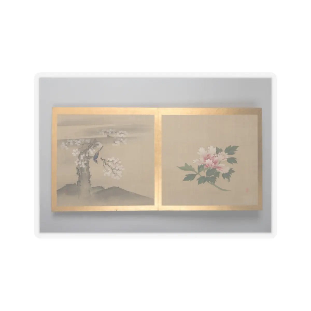 unknown - Thirty paintings of birds, flowers and landscape - late 18th century v16 - STICKER Vinyl Kiss-Cut Decal
