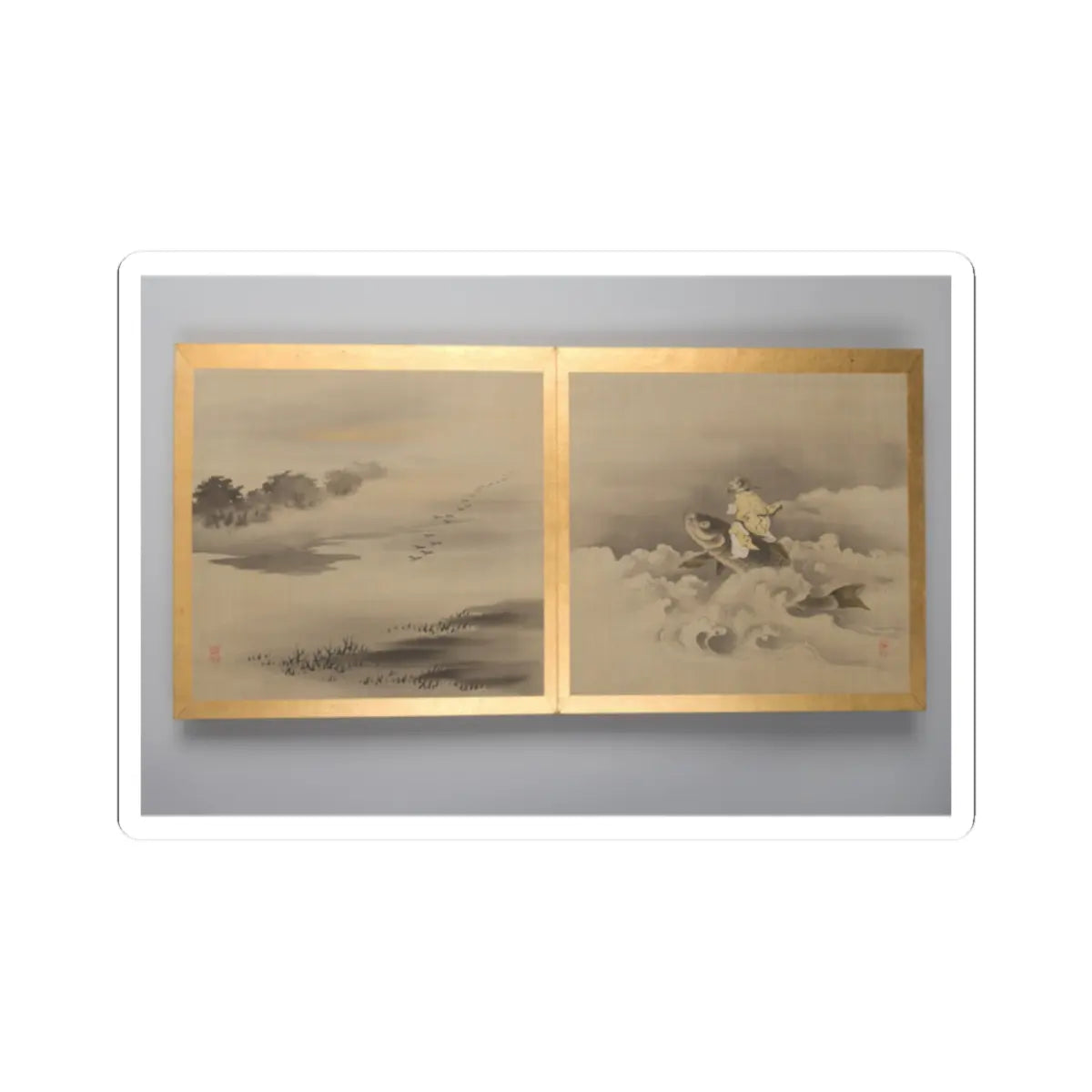 unknown - Thirty paintings of birds, flowers and landscape - late 18th century v4 - STICKER Vinyl Kiss-Cut Decal