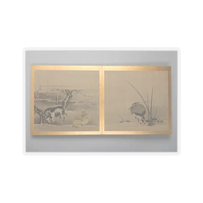 unknown - Thirty paintings of birds, flowers and landscape - late 18th century v6 - STICKER Vinyl Kiss-Cut Decal