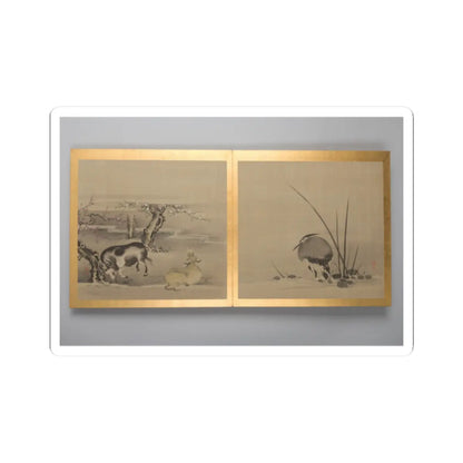 unknown - Thirty paintings of birds, flowers and landscape - late 18th century v6 - STICKER Vinyl Kiss-Cut Decal