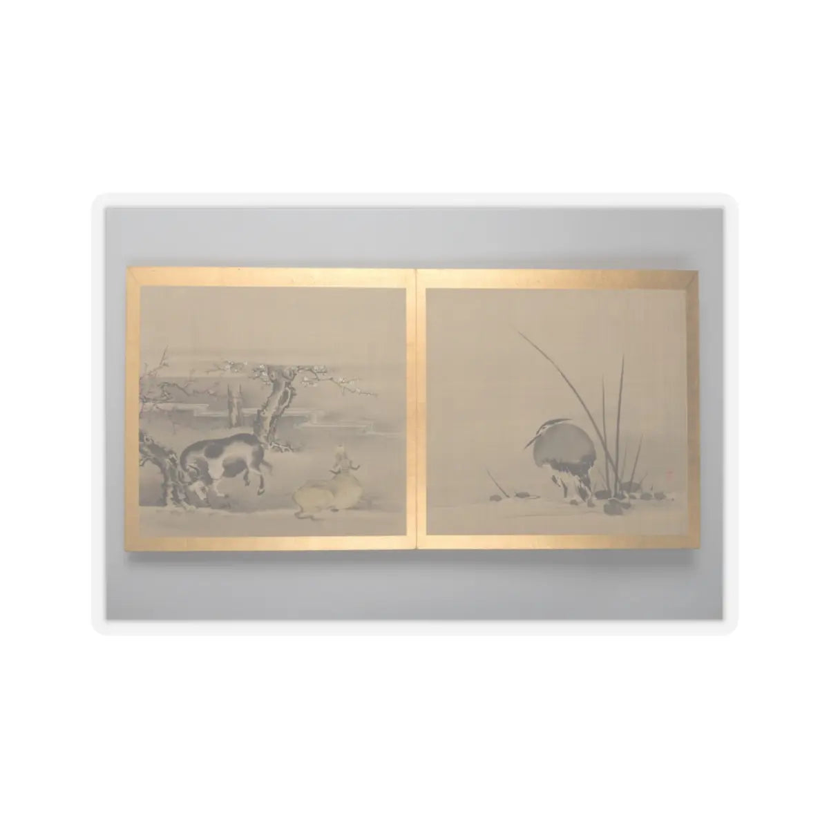 unknown - Thirty paintings of birds, flowers and landscape - late 18th century v6 - STICKER Vinyl Kiss-Cut Decal