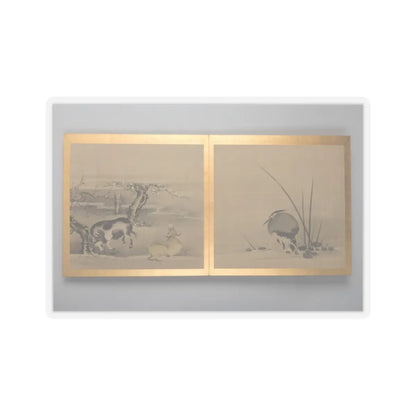 unknown - Thirty paintings of birds, flowers and landscape - late 18th century v6 - STICKER Vinyl Kiss-Cut Decal