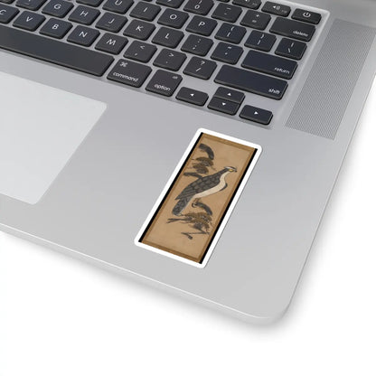 unknown - Ōtsu-e of Falcon on a Pine Tree - 18th century v1 - STICKER Vinyl Kiss-Cut Decal