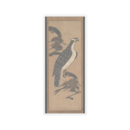 unknown - Ōtsu-e of Falcon on a Pine Tree - 18th century v1 - STICKER Vinyl Kiss-Cut Decal