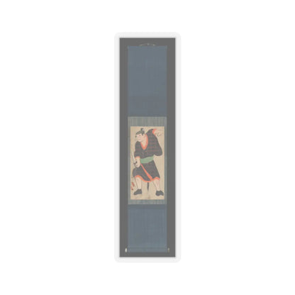 unknown - Ōtsu-e of Kabuki Actor Playing the Outlaw Hotei Ichiemon, of the “Karigane Five” - early 18th century v2 - STICKER Vinyl Kiss-Cut Decal