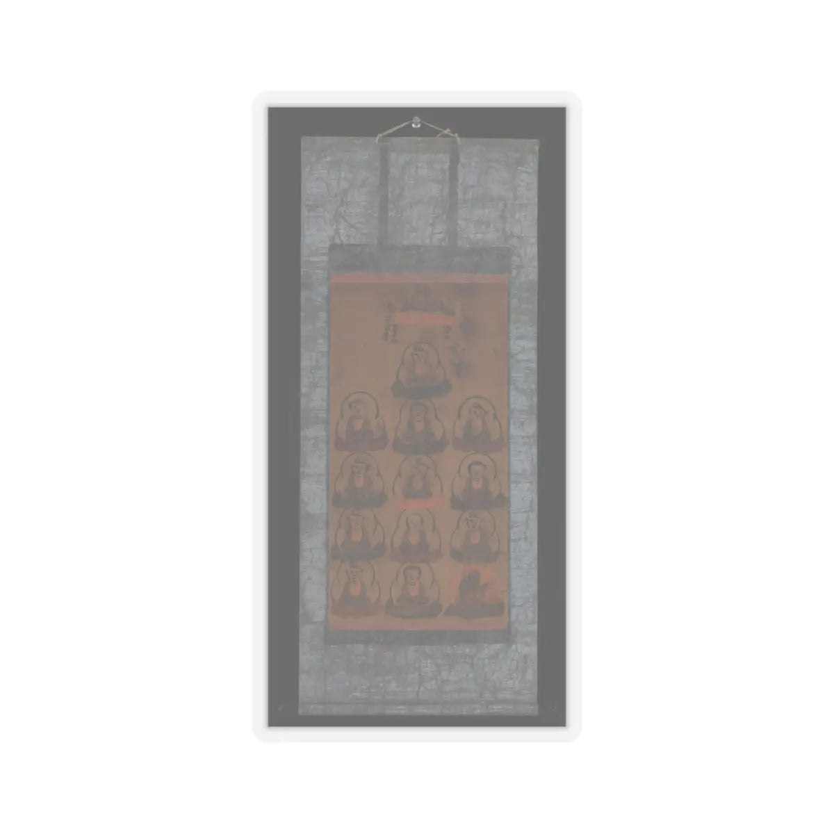 unknown - Ōtsu-e of Thirteen Buddhist Deities - 17th century v2 - STICKER Vinyl Kiss-Cut Decal