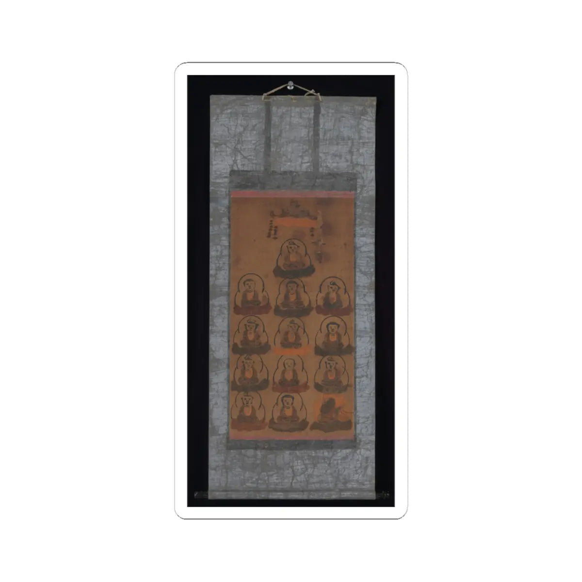 unknown - Ōtsu-e of Thirteen Buddhist Deities - 17th century v2 - STICKER Vinyl Kiss-Cut Decal