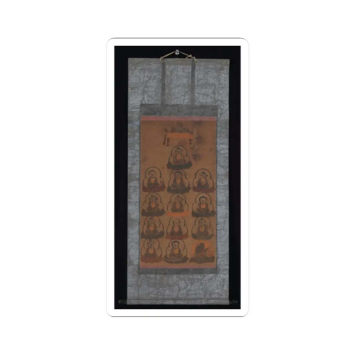 unknown - Ōtsu-e of Thirteen Buddhist Deities - 17th century v2 - STICKER Vinyl Kiss-Cut Decal