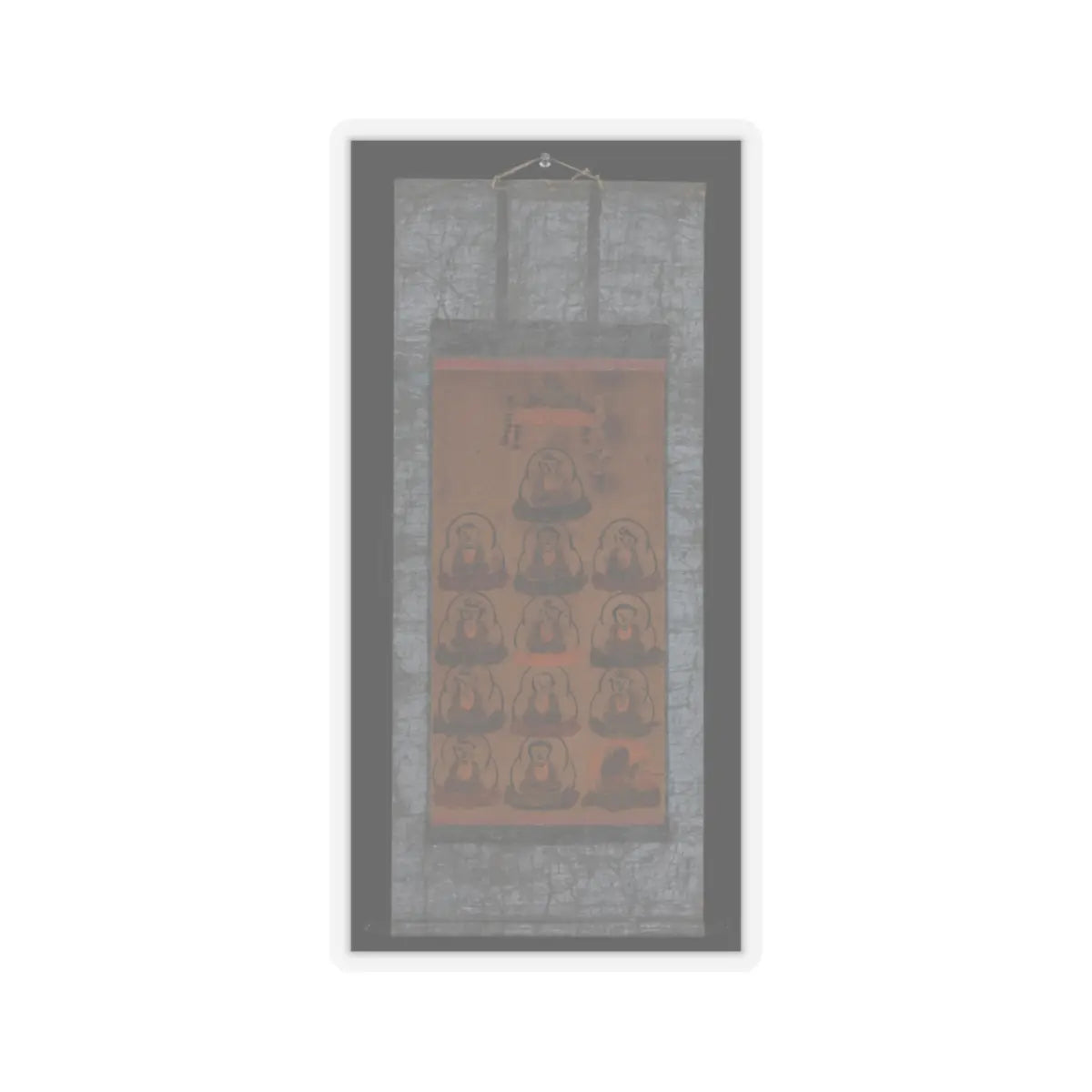 unknown - Ōtsu-e of Thirteen Buddhist Deities - 17th century v2 - STICKER Vinyl Kiss-Cut Decal
